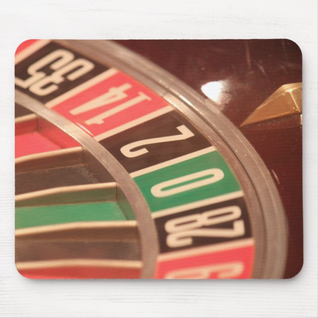Tapis De Souris Roue de roulette de jeu de casino rétro Styl (Devant)