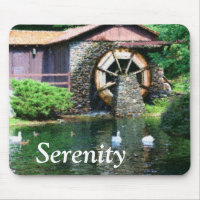 Roue d'eau Sérénité Inspirationnelle Mousepad