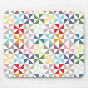 Tapis De Souris Roue géométrique colorée