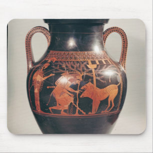 Tapis De Souris Rouge-chiffre amphora de grenier de ventre