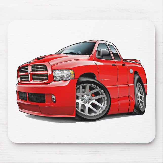 Tapis De Souris Rouge de Dualcab de RAM de Dodge SRT10 (Devant)