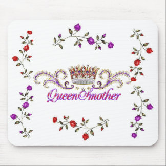 tapis de souris rouge de reine mère de casquette