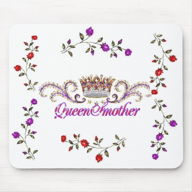 tapis de souris rouge de reine mère de casquette (Devant)
