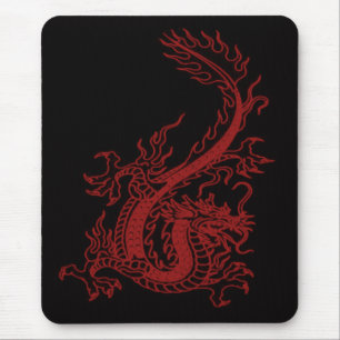 Tapis De Souris Rouge Dragon Glaurung Pad