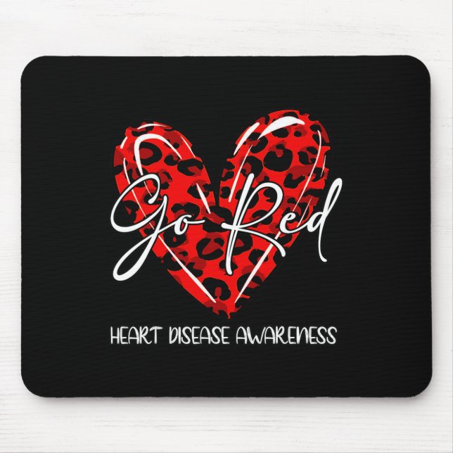 Tapis De Souris Rouge pour les femmes Mois de sensibilisation aux  (Devant)