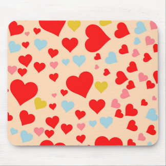 Tapis De Souris Rouge rose Bleu Coloré Simple Coeur Motif Y2K
