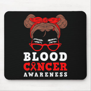 Tapis De Souris Rouge Ruban Femme Messager Cheveux Sang Sensibilis