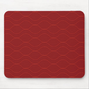 Tapis De Souris Rouge, simple, élégant, cool vague abstraction art