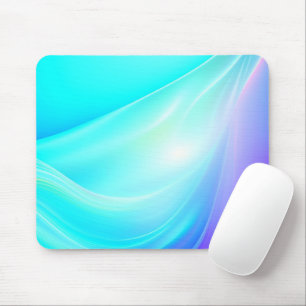 Tapis De Souris Rouleaux de satin soyeux d'art AI abstrait violet 