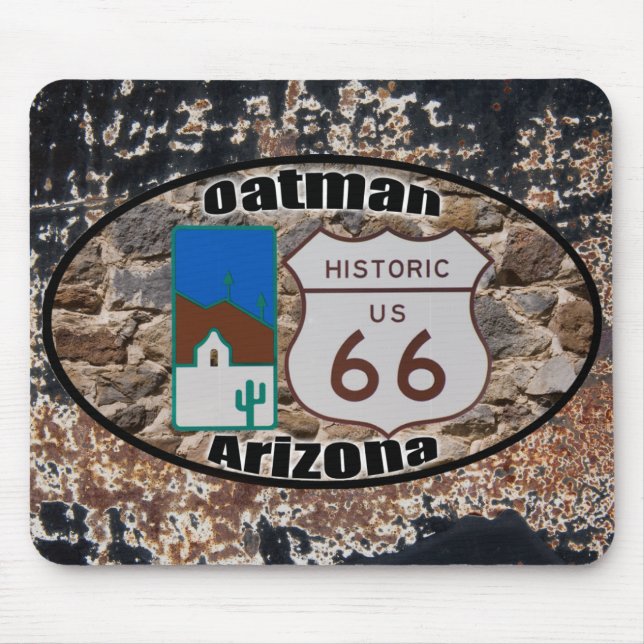 Tapis De Souris Route 66 Oatman Arizona (Devant)
