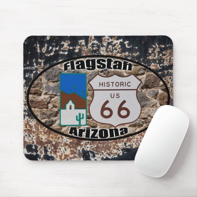 Tapis De Souris Route historique US 66 Flagstaff Arizona (Avec souris)