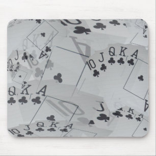 Tapis De Souris Royal Club Flush Poker Cartes Motif,