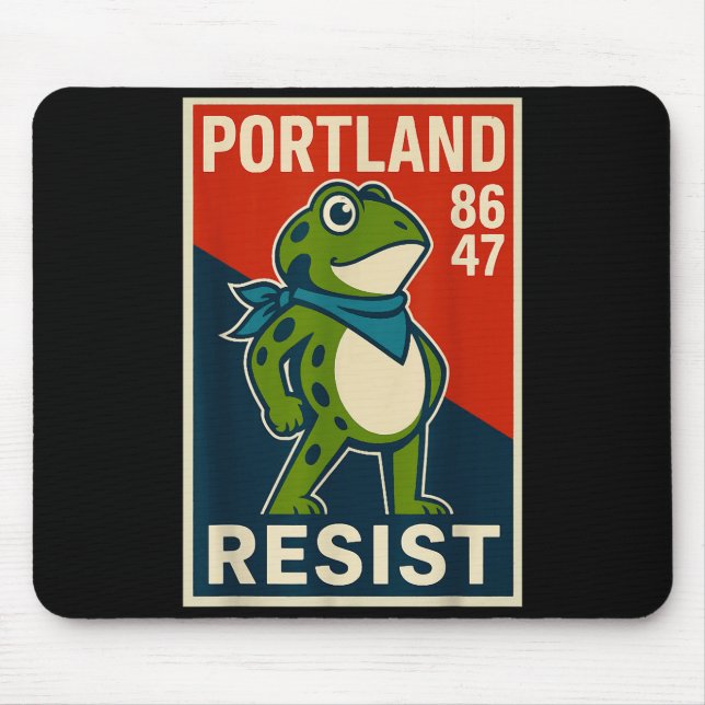 Tapis De Souris Rtland Frog Protest For Men And Women  (Devant)