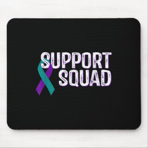 Tapis De Souris Ruban de sensibilisation à la prévention du suicid