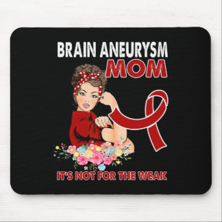 Tapis De Souris Ruban de sensibilisation à l'neurysme cérébral fém