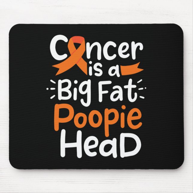 Tapis De Souris Ruban de sensibilisation au cancer du sang Leukémi (Devant)