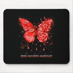 Tapis De Souris Ruban de sensibilisation au cerveau des papillons