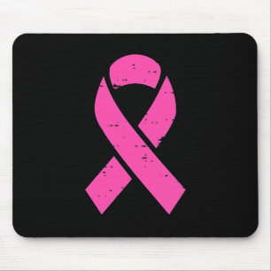 Tapis De Souris Ruban rose pour le cancer du sein pour femmes poch