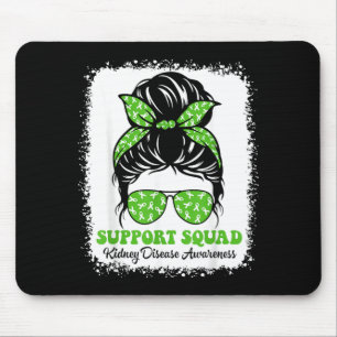 Tapis De Souris Ruban Vert Noueux de Sensibilisation à la Maladie