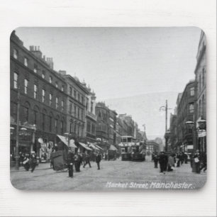 Tapis De Souris Rue du marché, Manchester, c.1910 2