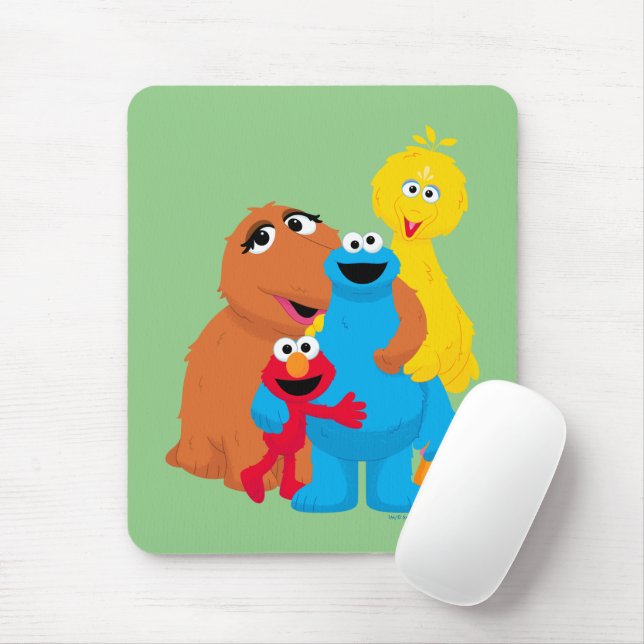 Tapis De Souris Rue Sésame | Groupe Hug (Avec souris)