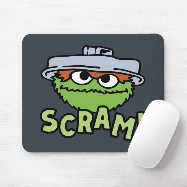 Tapis De Souris Rue Sésame | Oscar the Grouch Scram! (Avec souris)