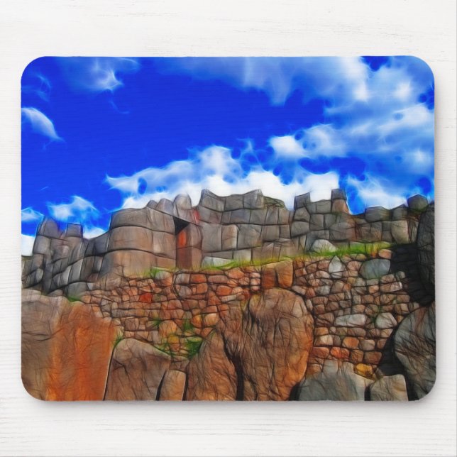 Tapis De Souris Ruines d'Inca - Mousepad (Devant)