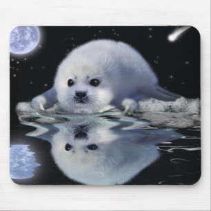 TAPIS DE SOURIS S.O.S. SAUVEGARDEZ NOS PHOQUES À HARP