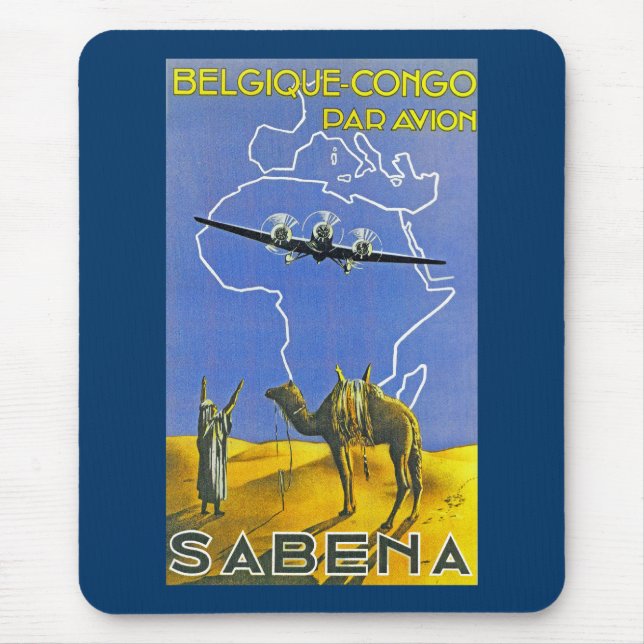 Tapis De Souris Sabena ~ Belgique Congo (Devant)