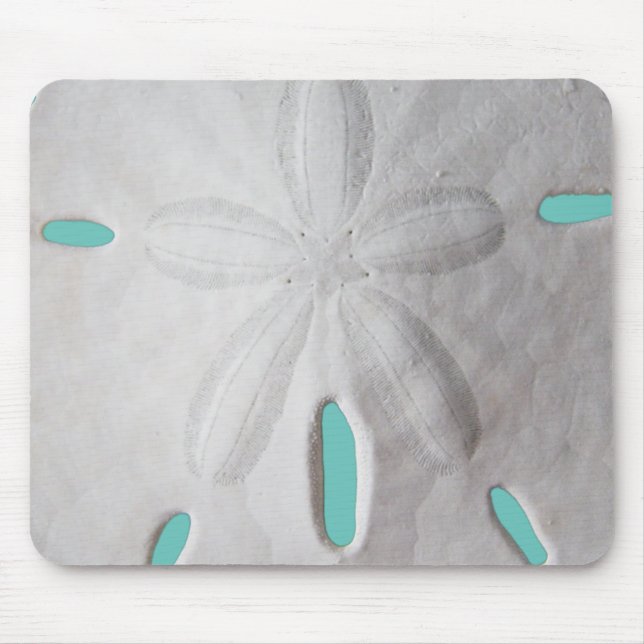 Tapis De Souris Sable dollar océan plage blanc turquoise pavé sour (Devant)