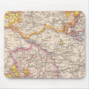 Tapis De Souris Sachsen, Mecklenburg, Anhalt Atlas Map
