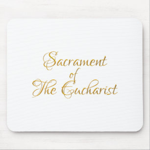 Tapis De Souris Sacrament de The Eucharist Golden 3D