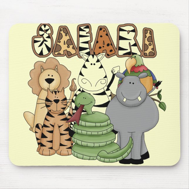 Tapis De Souris Safari animal (Devant)