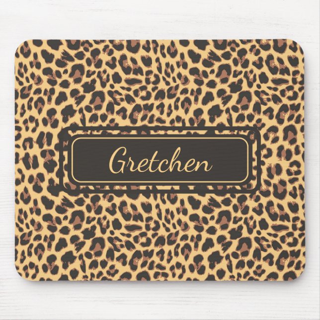 Tapis De Souris Safari Jungle Imprimer Cheetah Mousepad (Devant)