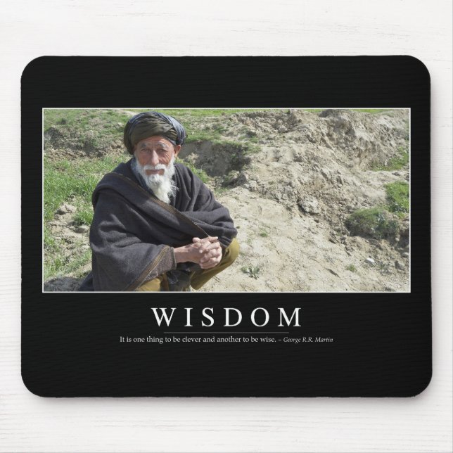 Tapis De Souris Sagesse : Citation Inspirationnelle 1 (Devant)
