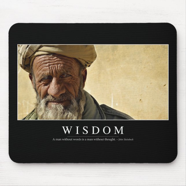 Tapis De Souris Sagesse : Citation Inspirationnelle 2 (Devant)
