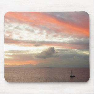 Tapis De Souris Sailboat de Sunset Beautiful