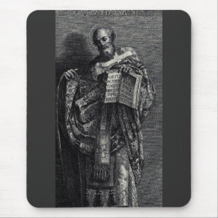 Tapis De Souris Saint Athanase d'Alexandrie Art Graphique