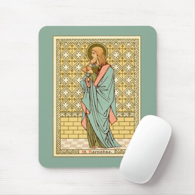 Tapis De Souris Saint Barnabas l'apôtre (RLS 02) (Style 1) (Avec souris)