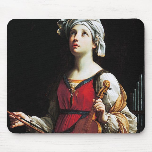 Tapis De Souris Saint Cecilia (St. Cecilia), Guido Reni (Devant)