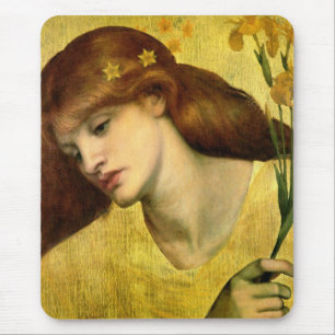 Tapis De Souris Saint Lily [Sancta Lilias] (par Gabriel Rossetti)