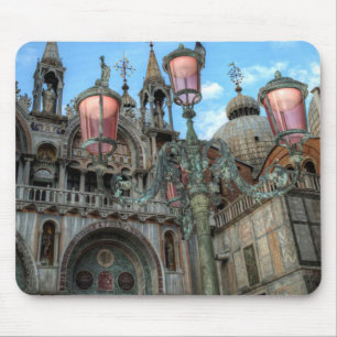 Tapis De Souris Saint-Marques et lampes, Venise, Italie