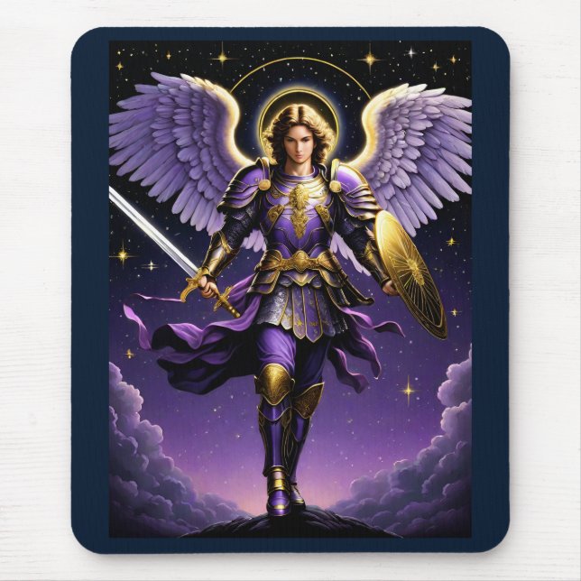 Tapis De Souris Saint Michel de l'Archange catholique romain (Devant)