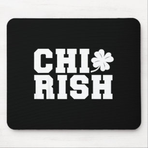 Tapis De Souris Saint-Patrick irlandais de Chicago drôle Chirish 