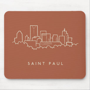 Tapis De Souris Saint Paul, horizon du Minnesota