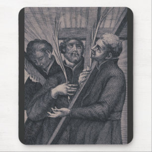 Tapis De Souris Saint Paul Miki Martyr Japonais Art Catholique