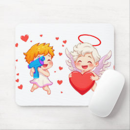 Tapis De Souris Saint-Valentin 2025 : Angels mignons et joyeux 👼