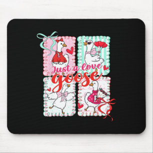 Tapis De Souris Saint-Valentin Préparé Juste Un Amour Oie Mignon C