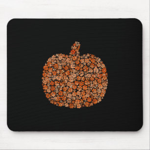 Tapis De Souris Saison de la citrouille Fleur sauvage d'automne de