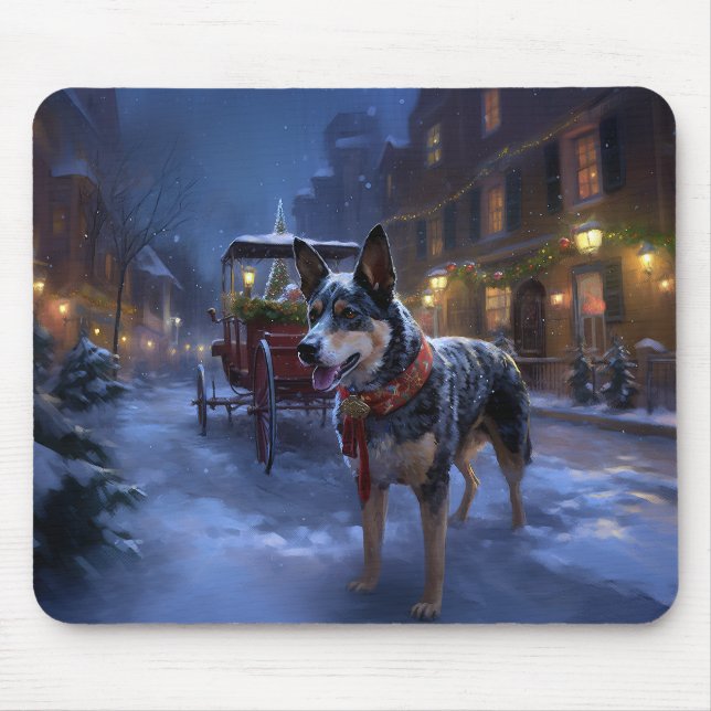 Tapis De Souris Saison de Noël des bovins australiens (Devant)